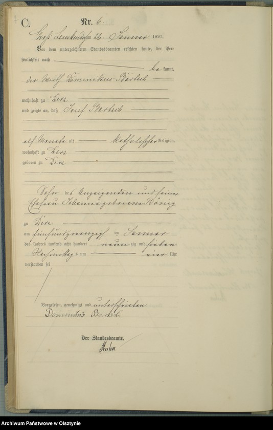 image.from.unit.number "Sterbe-Haupt-Register Nr 1 - 60 i 1 - 55"