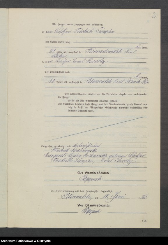 Obraz 4 z jednostki "Heirats-Neben-Register Nr 1 - 7"