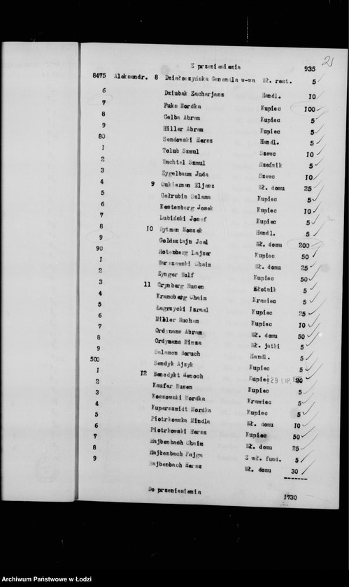 Obraz 6 z jednostki "Rejestr poborczy"