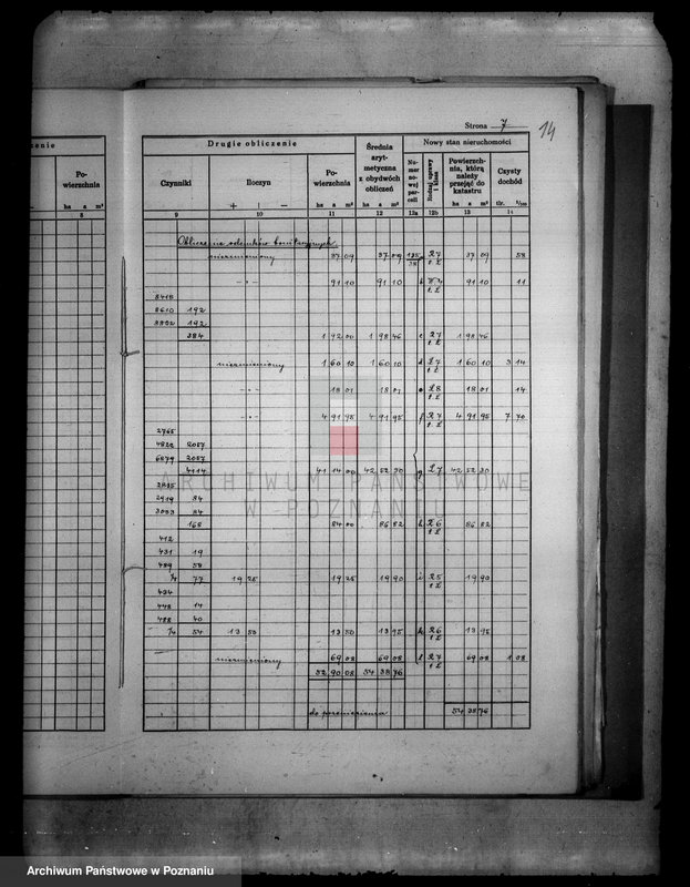 Obraz 18 z jednostki "/Obliczenie pomiarowe obrębu Dębowo i Dąbrowa w powiecie wyrzyskim wraz ze szkicami polowymi/"
