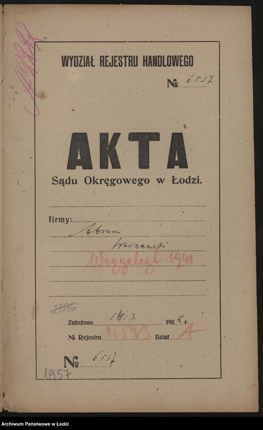 Obraz 2 z jednostki "Abram Warszawski- sprzedaz bielizny i nici"