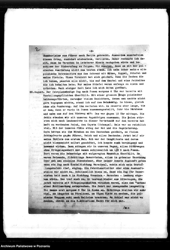 Obraz 6 z jednostki "Korespondencja prywatna dra A. Schmidta oraz wspomnienia miejscowych Niemców o wypadkach z Września 1939 roku - Herrn Dr. Schmidt"