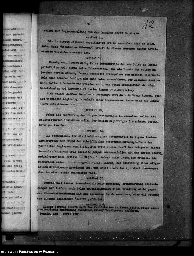 Obraz 16 z jednostki "Sprawy prawne Wolne Miasto Gdańsk [umowy i konwencje]"