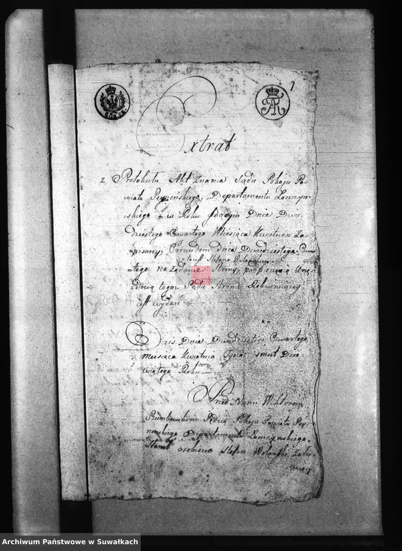 image.from.unit.number "Papiery stosowane do Aktów Małżeństwa Stanu Cywilnego Gminy Puńskiey od dnia 1 Maja 1809r"