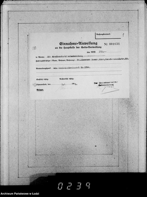 Obraz 5 z jednostki "Kasse u.Erledigte Anträge"