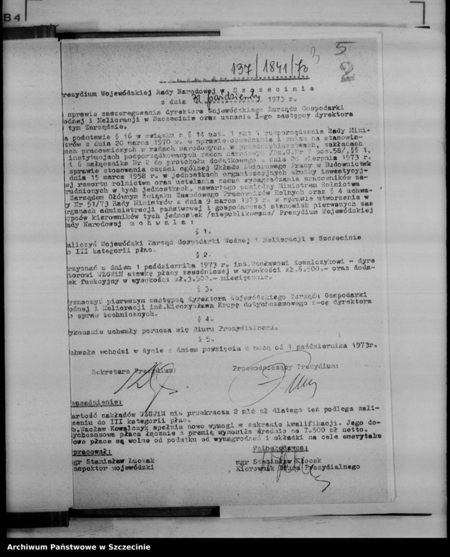 image.from.unit.number "Protokół posiedzenia Prezydium Wojewódzkiej Rady Narodowej  nr 137, miesiąc październik"