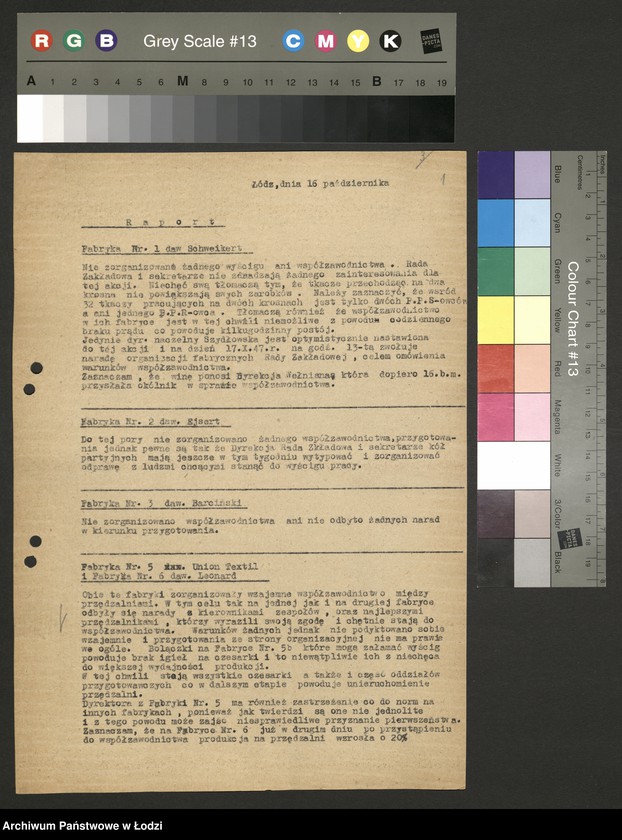 Obraz 2 z jednostki "Współzawodnictwo pracy; protokoły i sprawozdania zakładów przemysłu wełnianego"