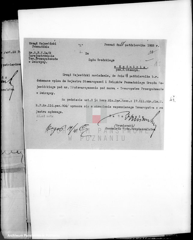 Obraz 19 z jednostki "/Towarzystwo Przemysłowców w Dobrzycy/"