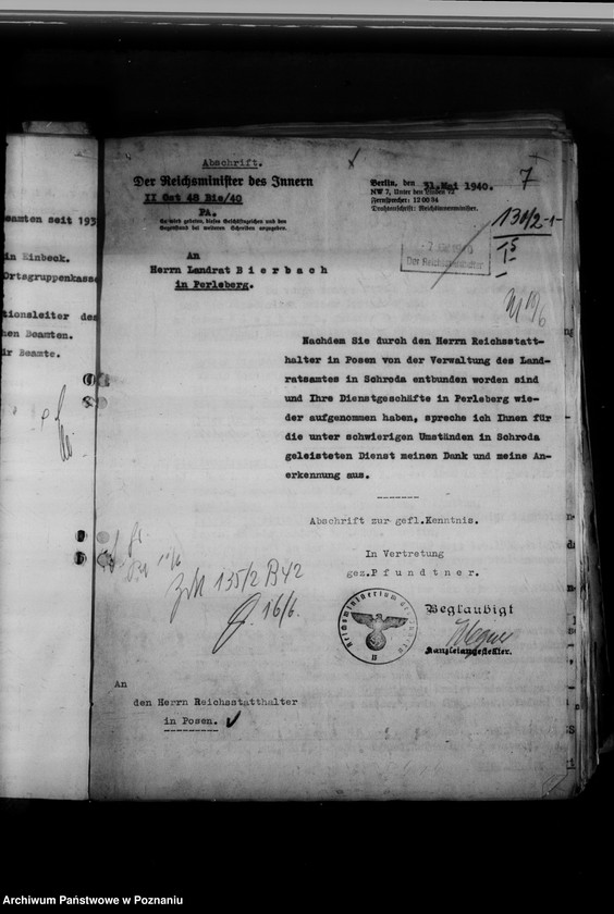 Obraz 11 z jednostki "Personalakten der Landräte und deren Vertreter"