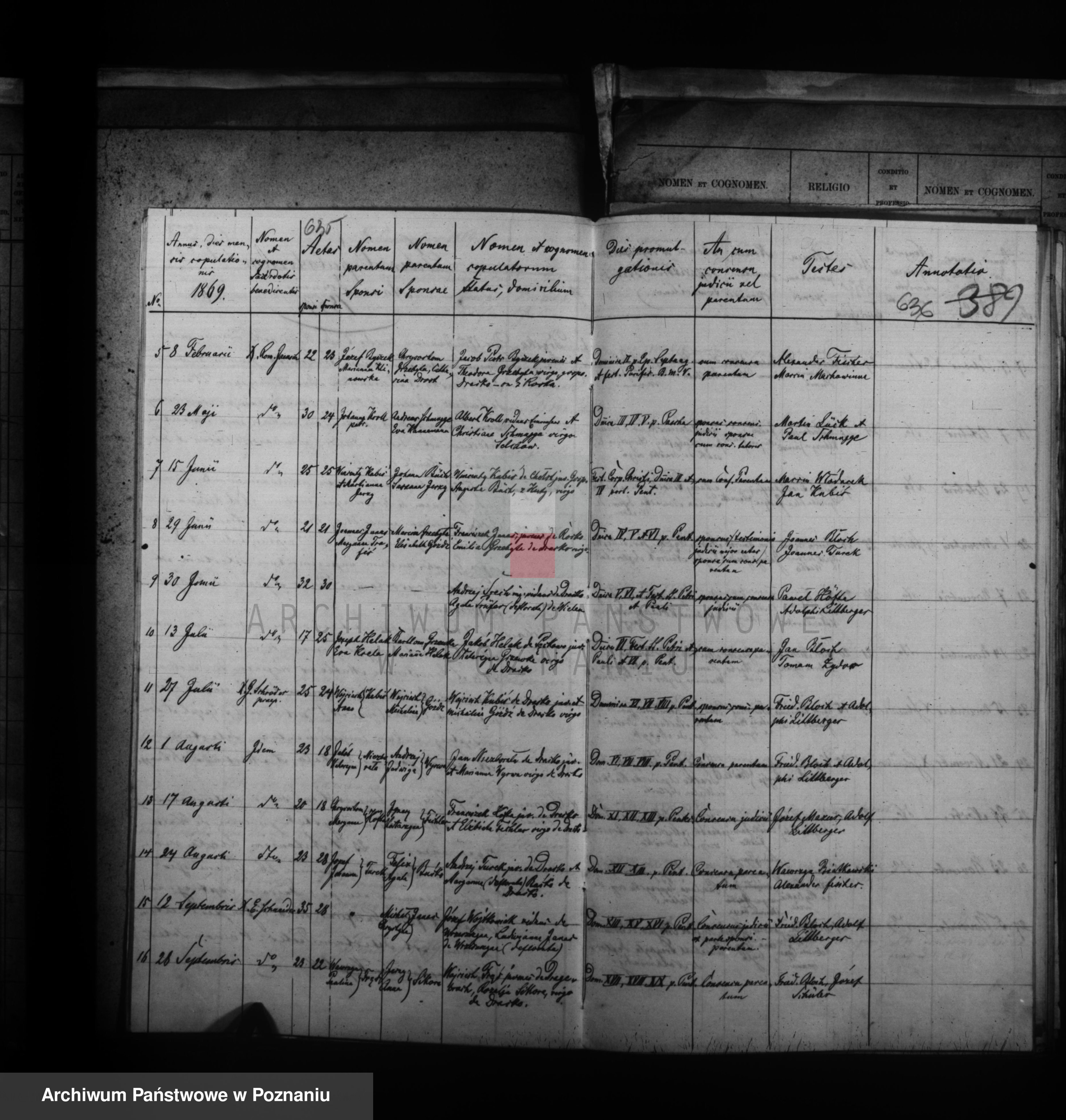 Skan z jednostki: Księga chrztów, małżeństw, zgonów