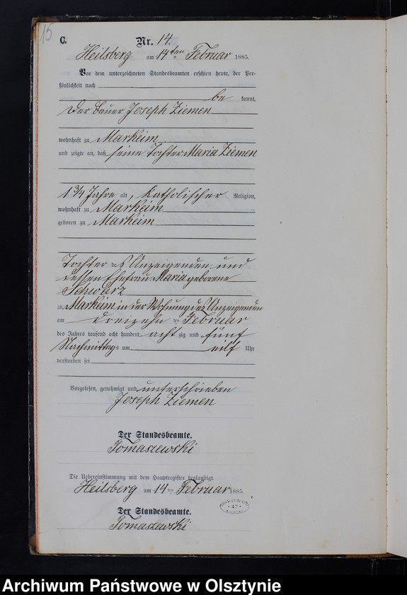 image.from.unit.number "Sterbe-Neben-Register Nr 1 - 109"