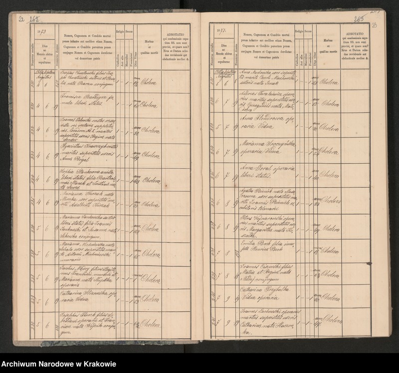 Obraz 15 z jednostki "Parafia Bożego Ciała Księgi Zmarłych 1873-1889"