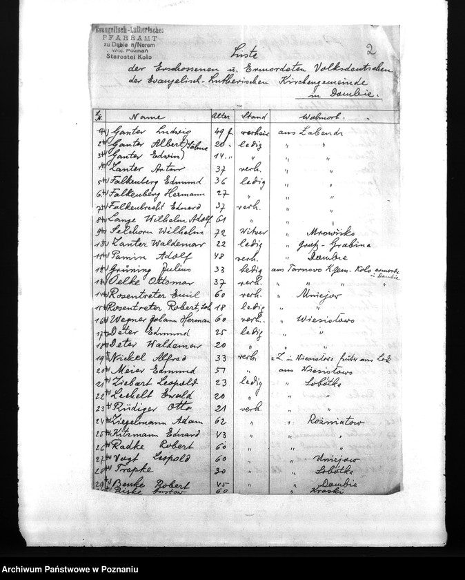 Obraz 6 z jednostki "Amtliche Meldungen Kreis Warthbrüchen (Koło)"