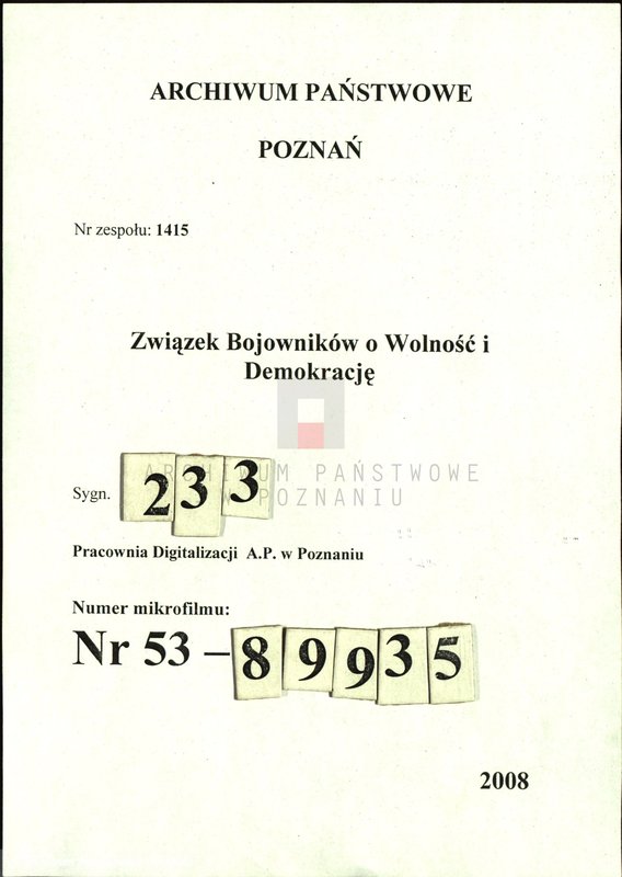 Obraz 1 z jednostki "50 rocznica powstania wielkopolskiego."