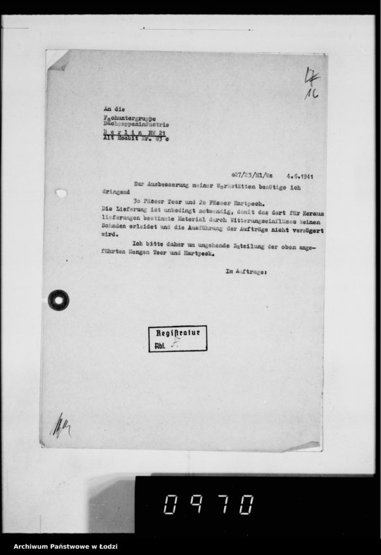 Obraz 20 z jednostki "[Korespondencja z urzędami, instytucjami i firmami]. Lit.Fa-Fy."