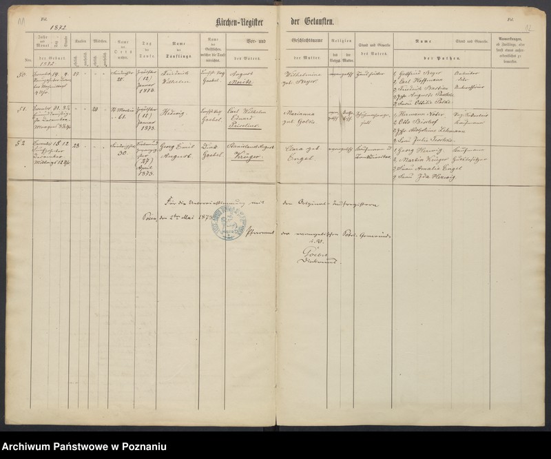 Obraz 9 z jednostki "Duplikat der Tauf, Trau und Sterberegister"