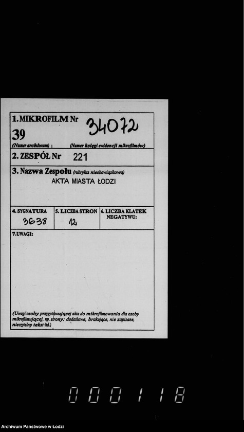 Obraz 2 z jednostki "O postrojke ogrady okolo pravoslavnago kladbišča v gorode Lodzi"