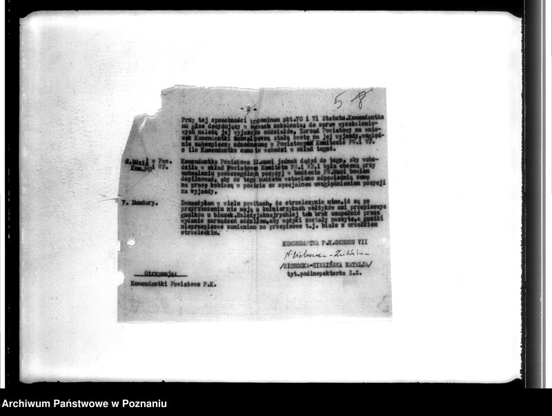 image.from.unit.number "Korespondencja Związku Strzeleckiego - dotycząca głównie Komendantki Pracy Kobiet powiatu Konin"