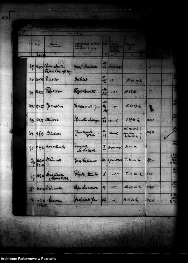 Obraz 17 z jednostki "Rejestr 12f Sprawy dotyczące działek obciążonych z art.. 54 rejestr 9f"