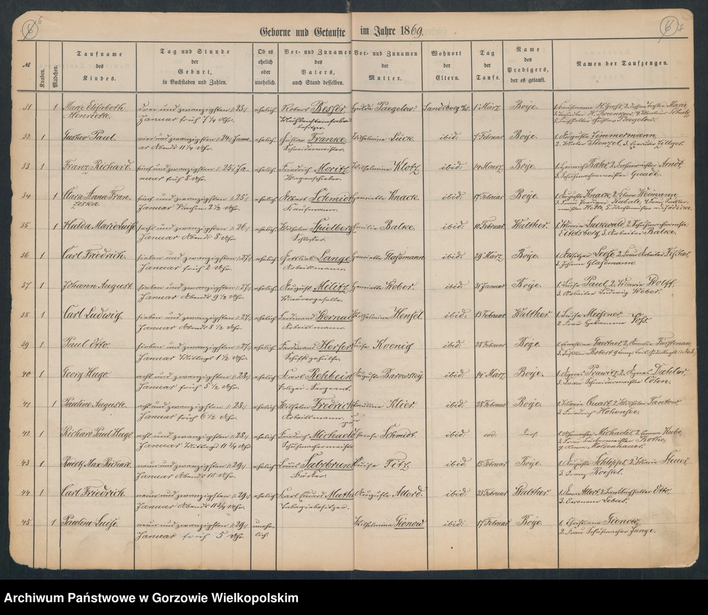 image.from.unit.number "Duplikate der Hauptkirche zu Landsberg an der Warthe (zawiera także księgę zgonów Konko5rdien, reformirte und Militair Kirchen Gemeinde z 1869 r.)"