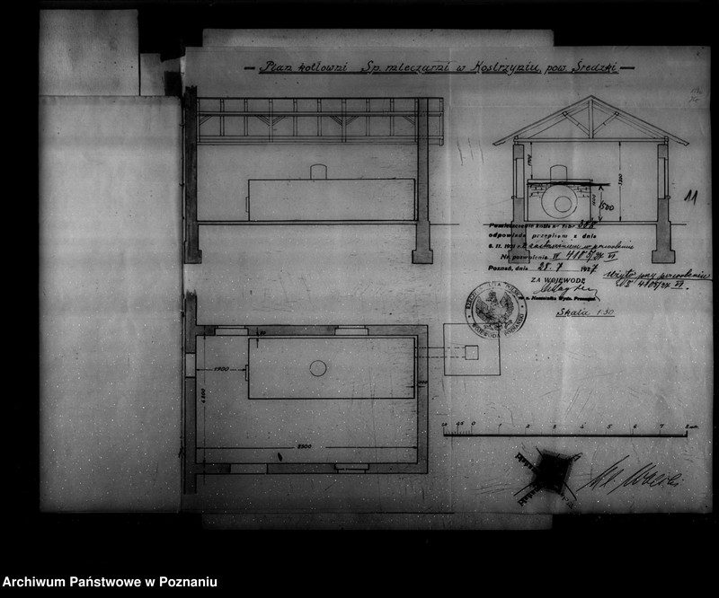Obraz 15 z jednostki "Mleczarnia A. Wolskiego w Kostrzynie powiat średzki nr woj. 1298"
