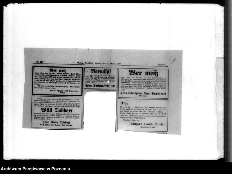 Obraz 5 z jednostki "Schriftwechsel Dr. Lück - Korespondencja z doktorem K. Lück, jako kierownik Genhäftstelle der Volkskentnhen"