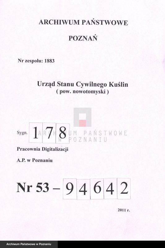 Obraz 1 z jednostki "Księga urodzeń"