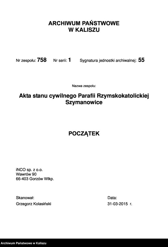 Obraz 3 z jednostki "Księga urodzeń, małżeństw, zgonów (duplikat)"