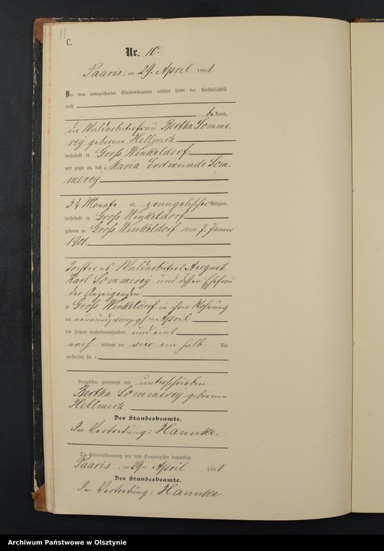 image.from.unit.number "Sterbe-Neben-Register Nr 1 - 25"