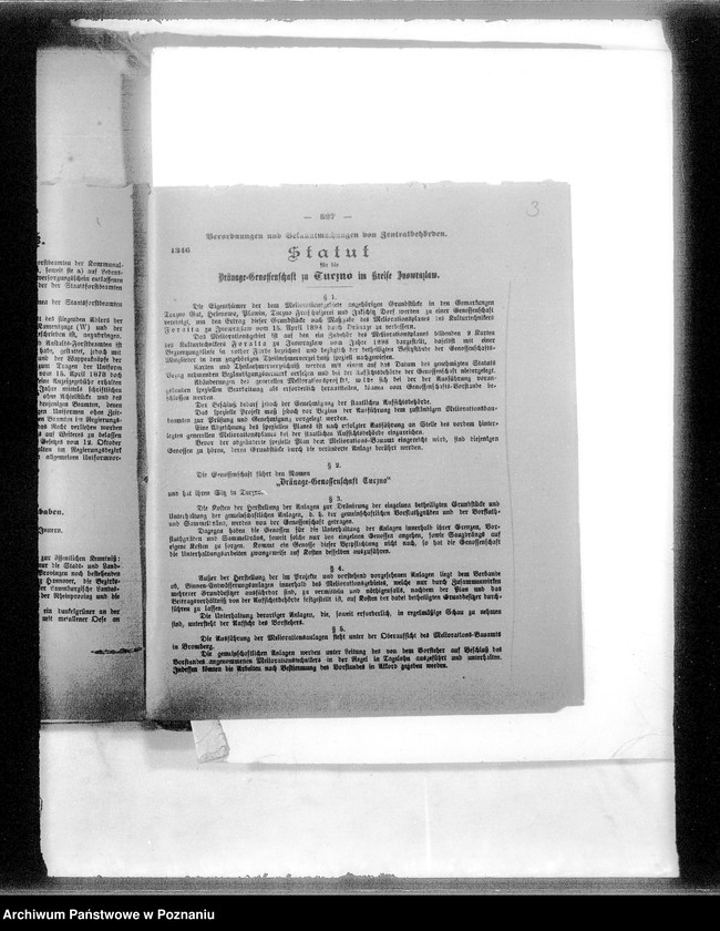 Obraz 7 z jednostki "Bildung der Draenage-Genossenschaft in Tuczno und Umgegend im Kreise Inowrocław"