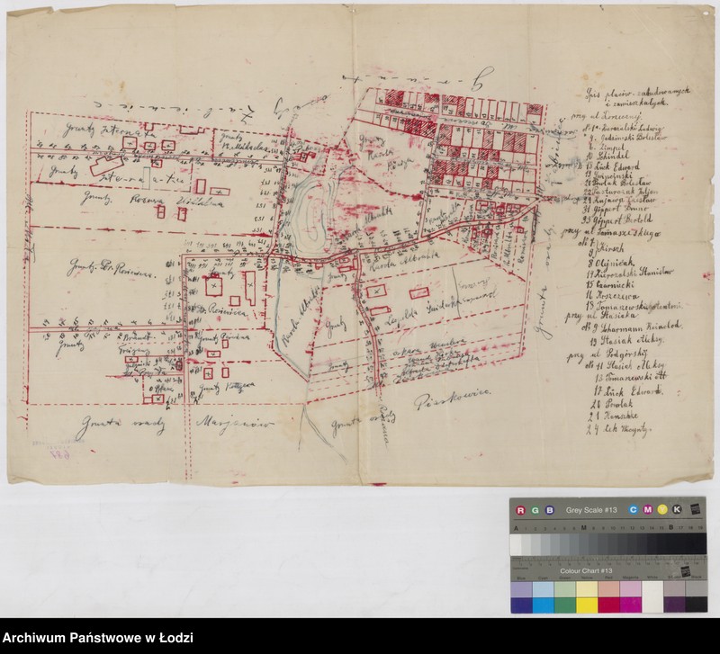 Obraz 1 z jednostki "Nieruchomości miejskie w Łodzi - część zachodnia z osadami Żabieniec, Grabieniec, Piaskowiec i Marianów i ul. Miłą"