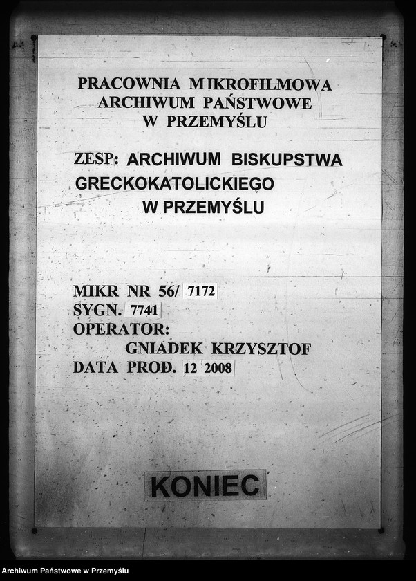 Obraz 13 z jednostki "[Kopie ksiąg metrykalnych parafii Międzybród (dekanat Sanok)]"