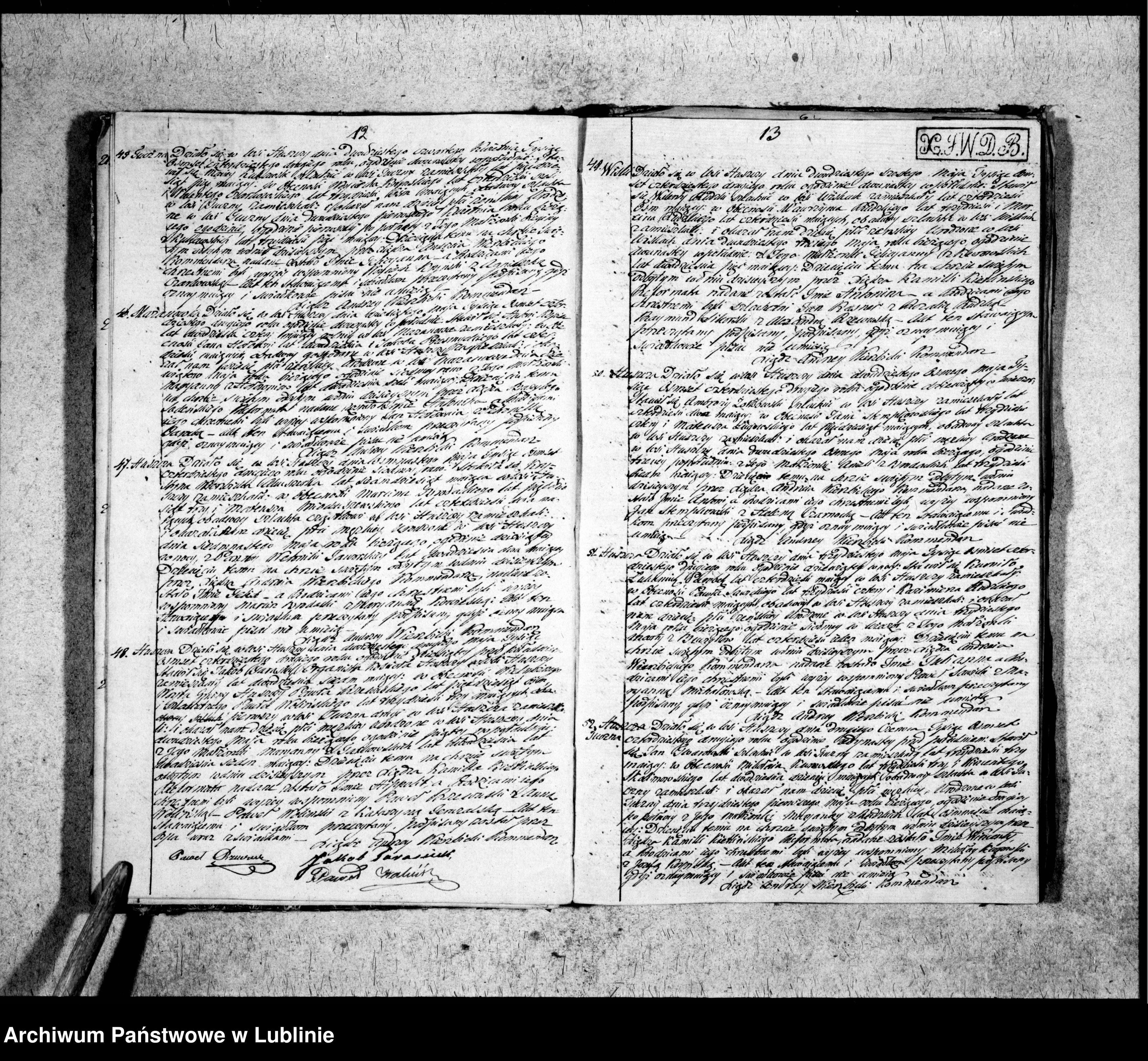 Skan z jednostki: Księga urodzeń, małżeństw i zgonów