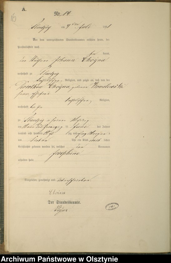 image.from.unit.number "Geburts-Haupt-Register Nr 1 - 22"