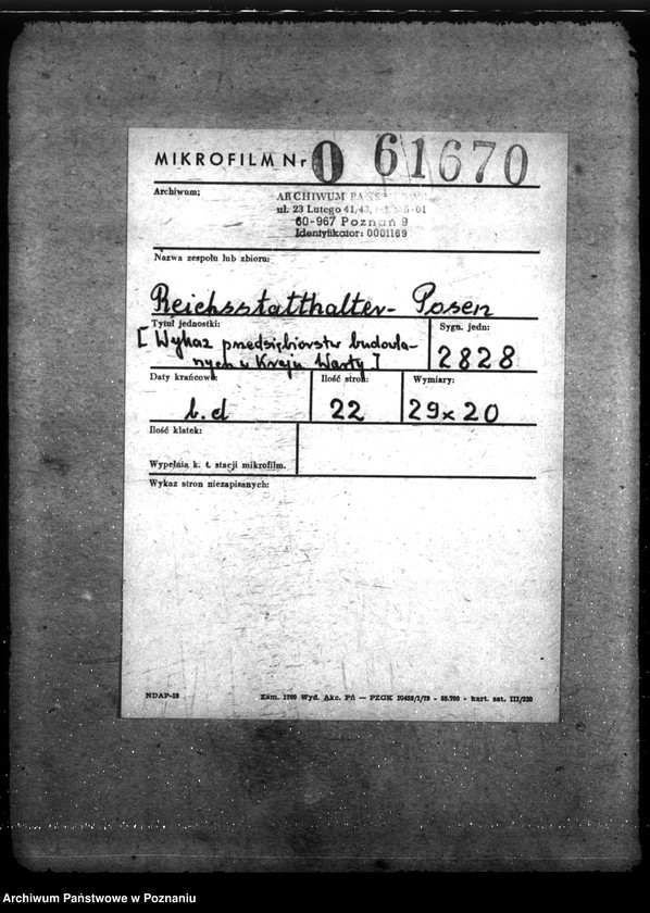 Obraz 2 z jednostki "Wykaz przedsiębiorstw budowlanych w Kraju Warty"