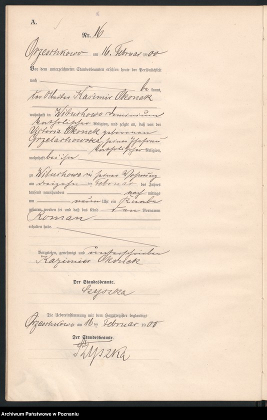 Obraz 19 z jednostki "Geburts-Neben-Register"