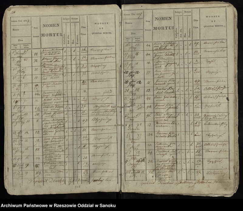 image.from.unit.number "Księga zgonów dla miejscowości Olchowce"