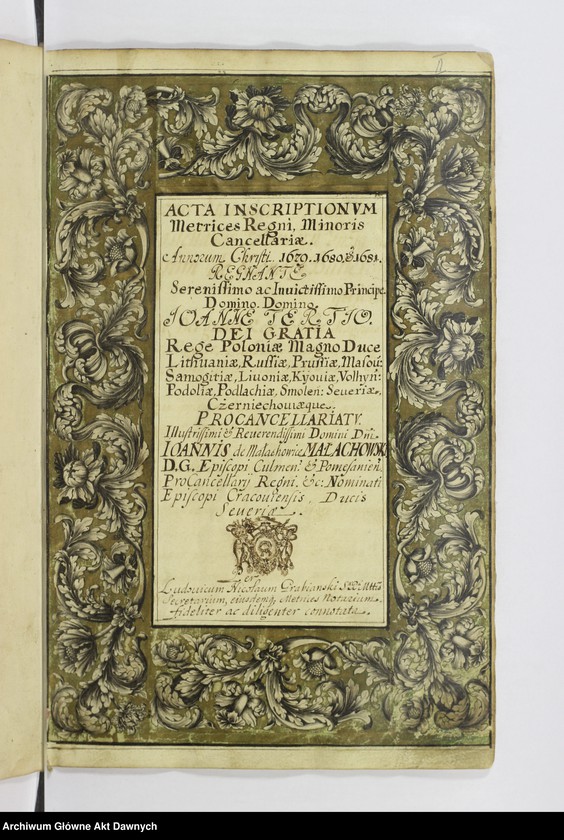 Obraz 16 z kolekcji "Ozdobne karty ksiąg Metryki Koronnej111"