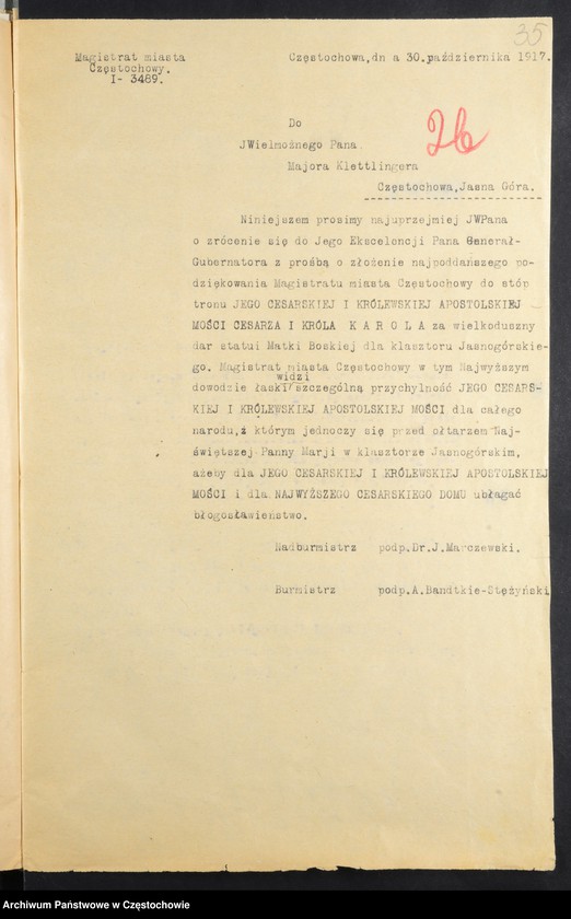 image.from.collection.number "Usunięcie pomnika Aleksandra II Romanowa w Częstochowie"