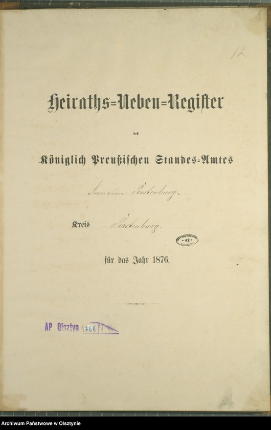 image.from.unit.number "Heiraths-Neben-Register Nr 1 - 9"