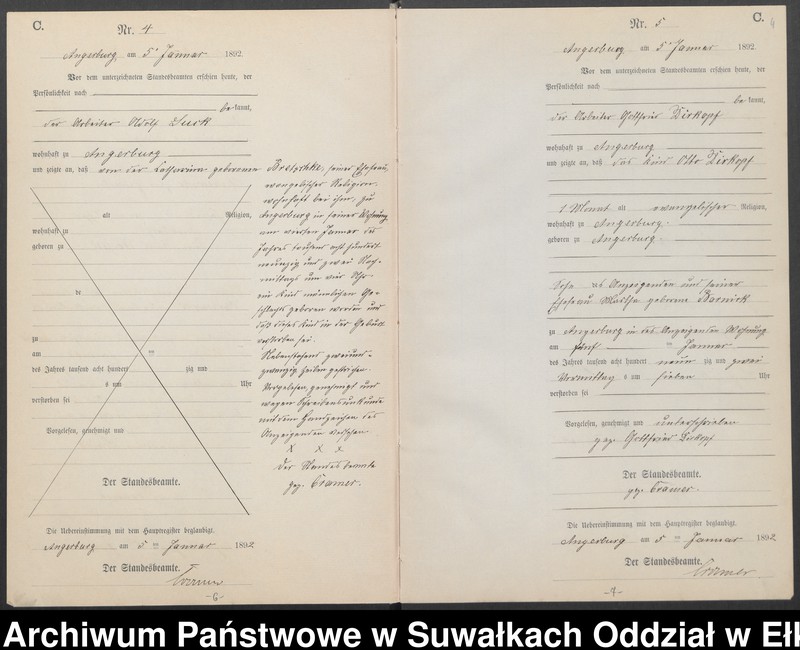 image.from.unit.number "Sterbe-Neben-Register des Preussischen Standes-Amtes Angerburg Kreis Angerburg"