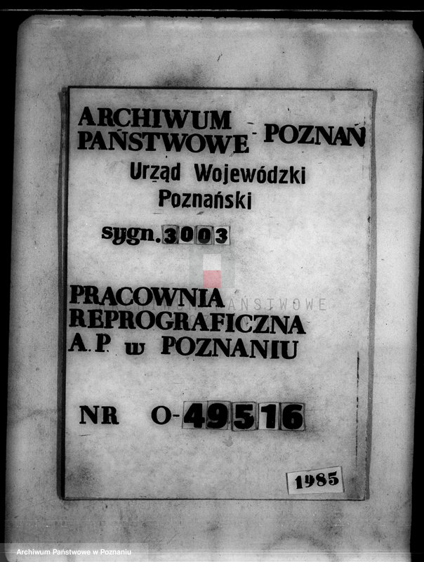 Obraz 1 z jednostki "Rejestr wyłączeń z art. 4 i 5 ustawy o wykonaniu reformy rolnej"