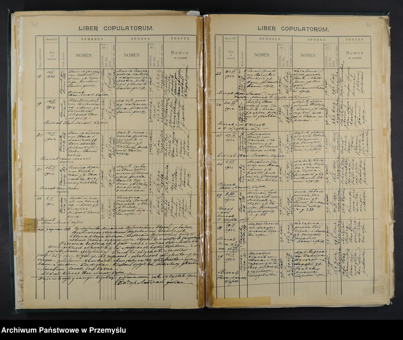 Obraz 19 z jednostki "Księga małżeństw i zgonów"