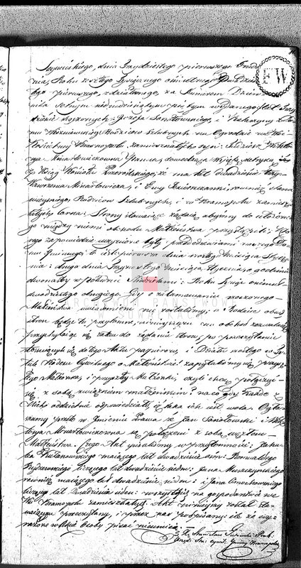 image.from.unit.number "Akta Zaślubionych Gminy Krasnopolskiey R-ku 1822. Powiat Seyneński. Województwo Augstowskie."