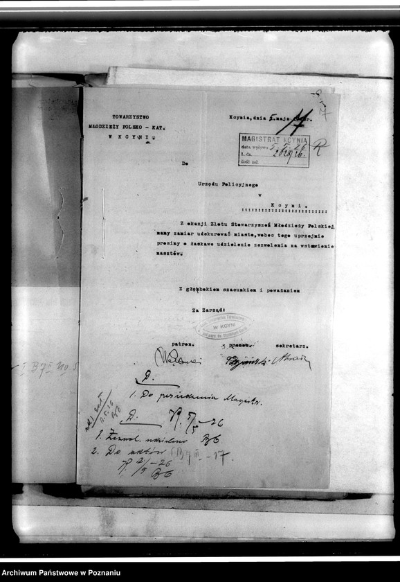 Obraz 11 z jednostki "Korespondencja w sprawach organizacyjnych i personalnych Towarzystwa"