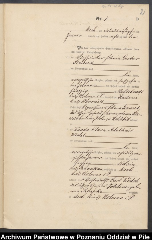 Obraz 4 z jednostki "Księga małżeństw"