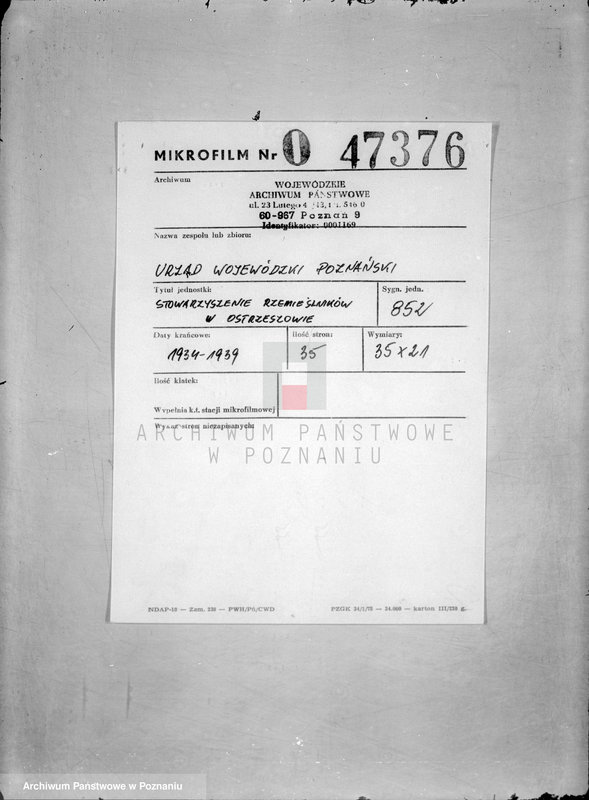 Obraz 2 z jednostki "/Stowarzyszenie Rzemieślników w Ostrzeszowie/"