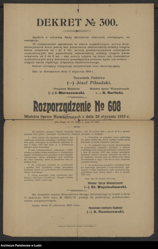 Obraz 1 z jednostki "[Rozporządzenie ministra spraw wewnętrznych w sprawie posiadania broni palnej i materiałów wybuchowych]"