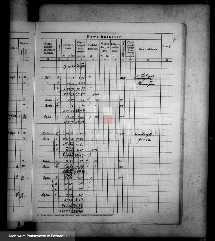Obraz 13 z jednostki "Ostateczny rejestr pomiarowy majątku Łobżenice powiatu wyrzyskiego"