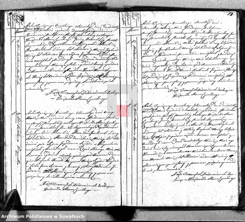 image.from.unit.number "Księga Aktów Zeyscia Gminy Przeroslskiey Powiatu Seyneńskiego Departamentu Łomżyńskiego na Rok 1814."